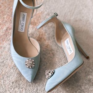 Jimmy Choo Wedding Lucy 100 Crystal Flower Shoes
